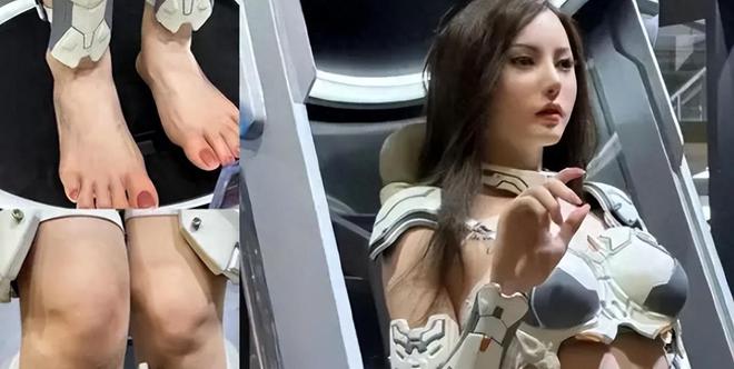 M6 米乐上海模型展硅胶娃娃太像真人遭女权质疑网友：姿势太膈应(图1)